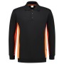 Polosweater Bicolor 302003 Black-Orange 5XL