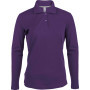 Damespolo lange mouwen Purple L