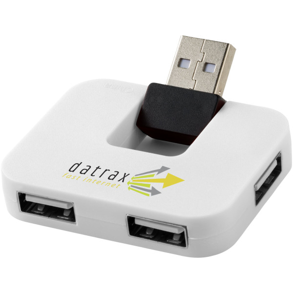 Gaia 4 poorts USB hub - Wit