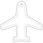 RFX™ H-09 vlakke reflecterende TPU hanger - Neongeel