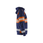 Hooded sweatshirt met rits High Vis
