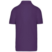 Men's short sleeve piqué polo shirt Purple XXL