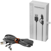 Paramount 3-in-1 stoffen oplaadkabel Paramount 3-in-1 stoffen oplaadkabel