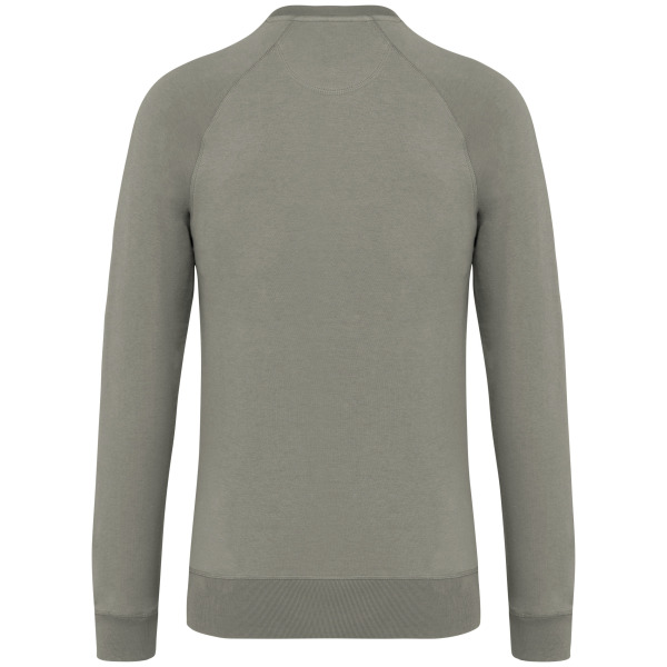 Uniseks ecologische sweater met ronde hals en raglanmouwen French Terry Almond Green XL