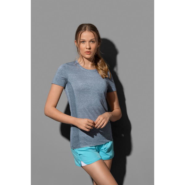Stedman T-shirt Active dry sport-T Race SS for her Denim Heather S