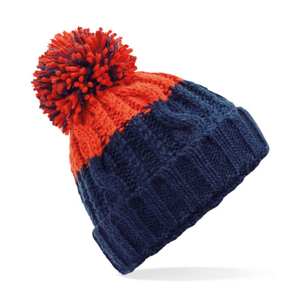 Apres Beanie - Oxford Navy/Fire Red - One Size