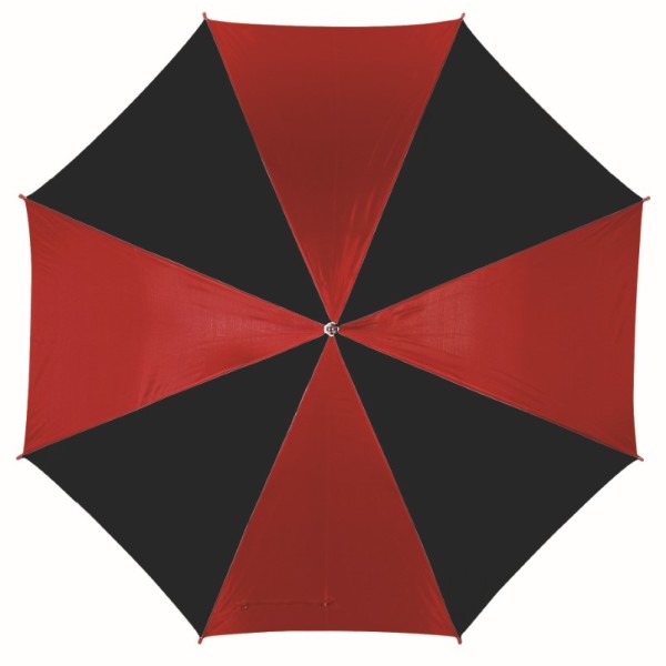 Automatisch te openen paraplu DISCO - rood, zwart