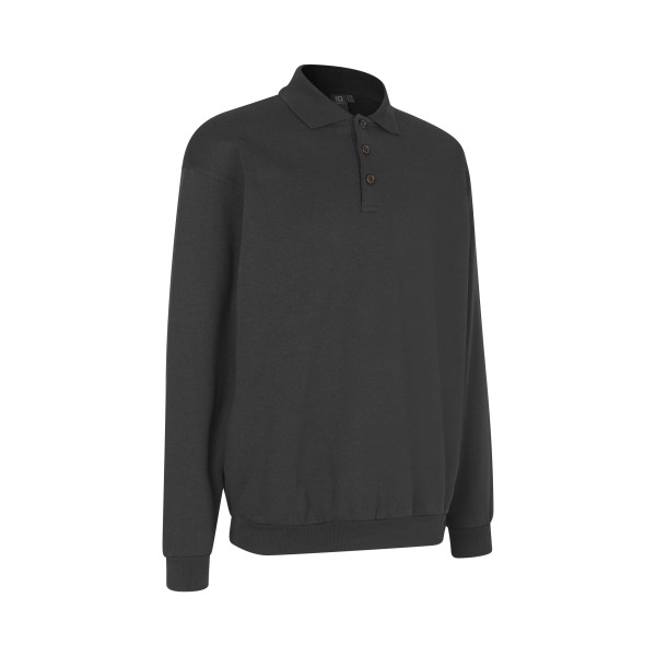 Polo sweatshirt | classic - Charcoal, S