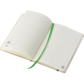 Gerecycled papier notitieboek (A5) Gianni zwart