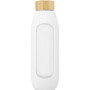 Tidan fles van 600 ml in borosilicaatglas met siliconen grip - Wit