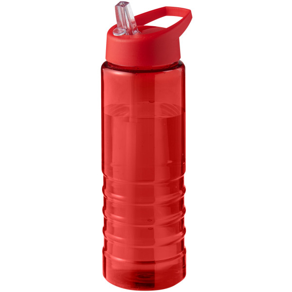 H2O Active® Eco Treble 750 ml spout lid sport bottle - Red/Red