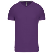 T-shirt V-hals korte mouwen Purple M