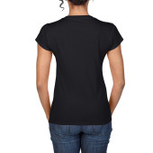 Gildan T-shirt V-Neck SoftStyle SS for her 426 black L