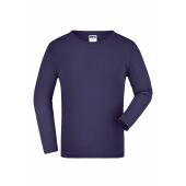 Junior Shirt Long-Sleeved Medium - aubergine - XXL