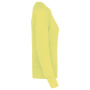 Damessweater BIO ronde hals raglanmouwen Lemon Yellow S