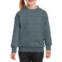 Gildan Sweater Crewneck HeavyBlend for kids 446 dark heather S
