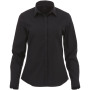 Hamell stretch damesoverhemd met lange mouwen - Zwart - XL