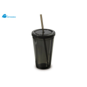 Drinkbeker met rietje 500ml Drinkbeker met rietje 500ml