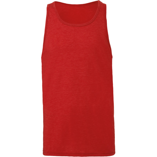 Unisex Jersey Tank Red Triblend S