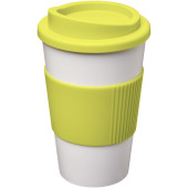 Americano® 350 ml geïsoleerde beker met grip - Wit/Lime