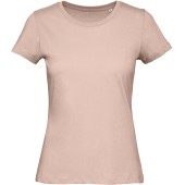 Organic Cotton Inspire Crew Neck T-shirt / Woman Millennial Pink L