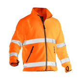 Jobman 5502 Hi-vis fleece jacket oranje xs