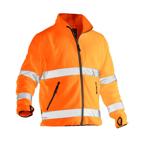 Jobman 5502 Hi-vis fleece jacket oranje 3xl