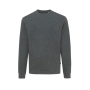 Iqoniq Denali gerecycled katoen sweater ongeverfd, ongeverfd antraciet (XS)