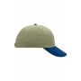 MB6111 6 Panel Raver Cap - light-khaki/navy - one size