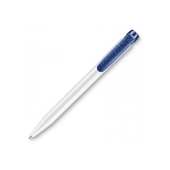Ball pen IProtect hardcolour - White / Dark Blue