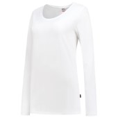 T-shirt Lange Mouw Dames 101010 White 4XL