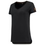 T-shirt Premium V Hals Dames 104006 Black XXL