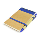 Notitieboek met pen Milo Blauw