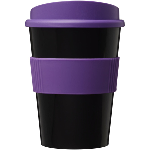 Americano® Medio 300 ml tumbler with grip - Solid black/Purple
