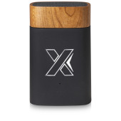 SCX.design S31 speaker 5W voorzien van hout met oplichtend logo
