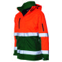 Parka ISO20471 Bicolor 403004 Fluor Orange-Green 7XL