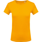 Ladies' crew neck short sleeve T-shirt Yellow M