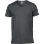 Softstyle Euro Fit Adult V-neck T-shirt Dark Heather S