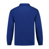 L&S Polosweater Open Hem royal blue L