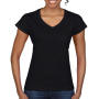 Softstyle Women's V-Neck T-Shirt - Black - XL
