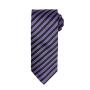 Double Stripe Tie, Rich Violet/Black, ONE, Premier