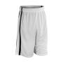Men's Quick Dry Basketball Shorts - White/Black - 4XL