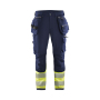 High Vis werkbroek 4-weg-stretch met gereedschapszakken
