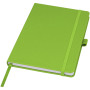 Honua A5 recycled paper notebook with recycled PET cover - Lime green