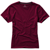 Nanaimo dames t-shirt met korte mouwen - Bordeaux rood - S