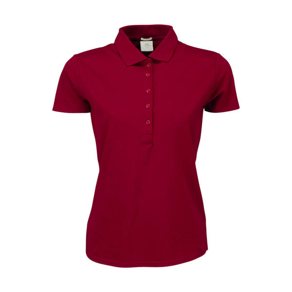 Ladies Luxury Stretch Polo - Deep Red