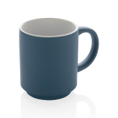 Keramische stapelbare mok 180 ml, blauw