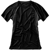 Quebec cool fit dames t-shirt met korte mouwen - Zwart/Antraciet - S