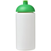 Baseline® Plus grip 500 ml sportflaska med kupollock - Vit/Grön