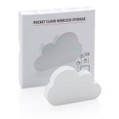 Pocket cloud draadloze mobiele opslag, wit